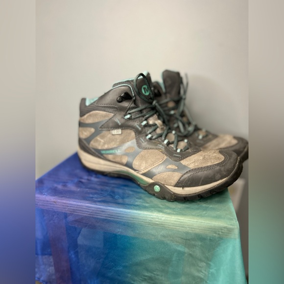Merrell Azura Carex Mid Waterproof Hiking Boot w/M Select Dry Women's Size 10 - Picture 1 of 12